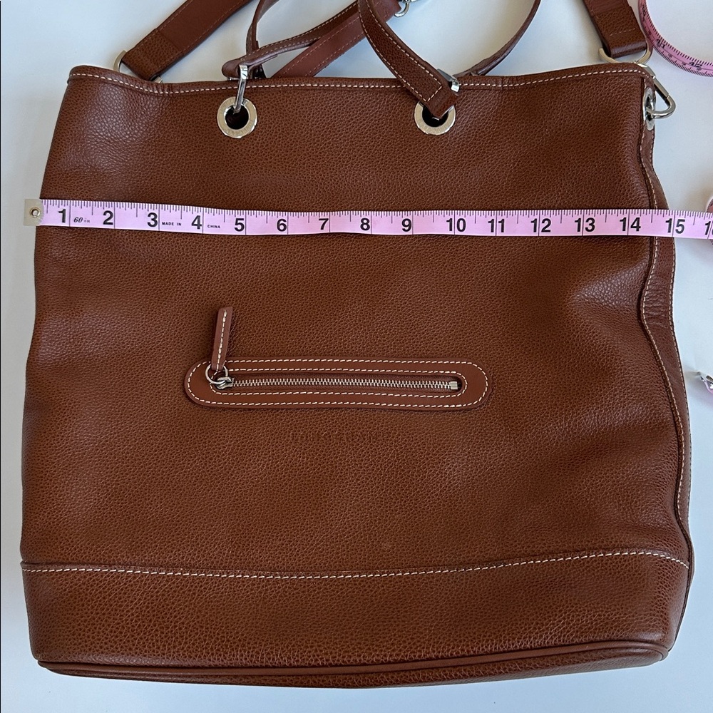 Longchamp Pebble Leather Vintage Tote - Picture 4 of 14